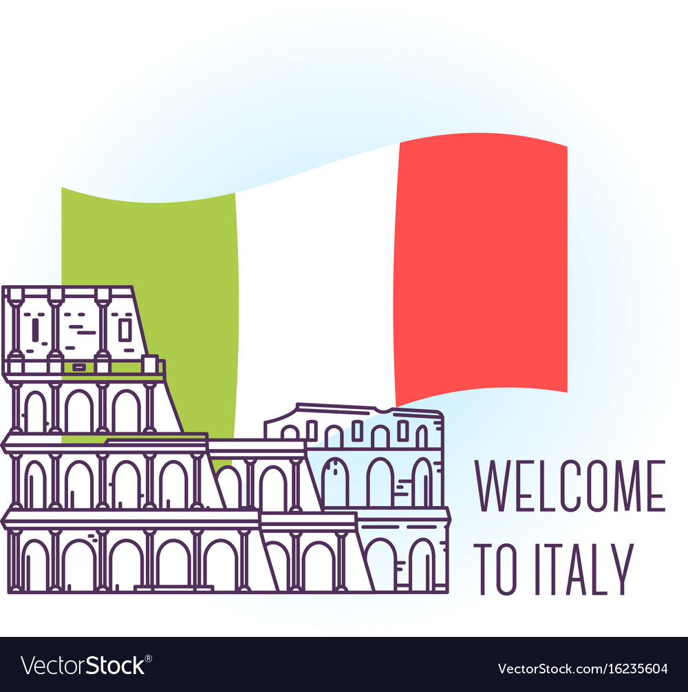 Coliseum Rome Landmark Symbol Of Italy Royalty Free Vector Coliseum Rome Landmark Symbol Of Italy Vector 16235604