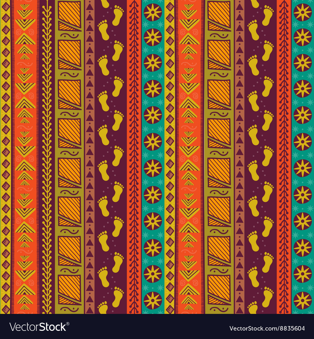 Ethnic tribal seamless pattern Royalty Free Vector Image