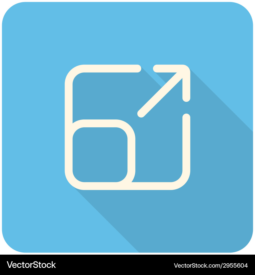 Full screen icon Royalty Free Vector Image - VectorStock