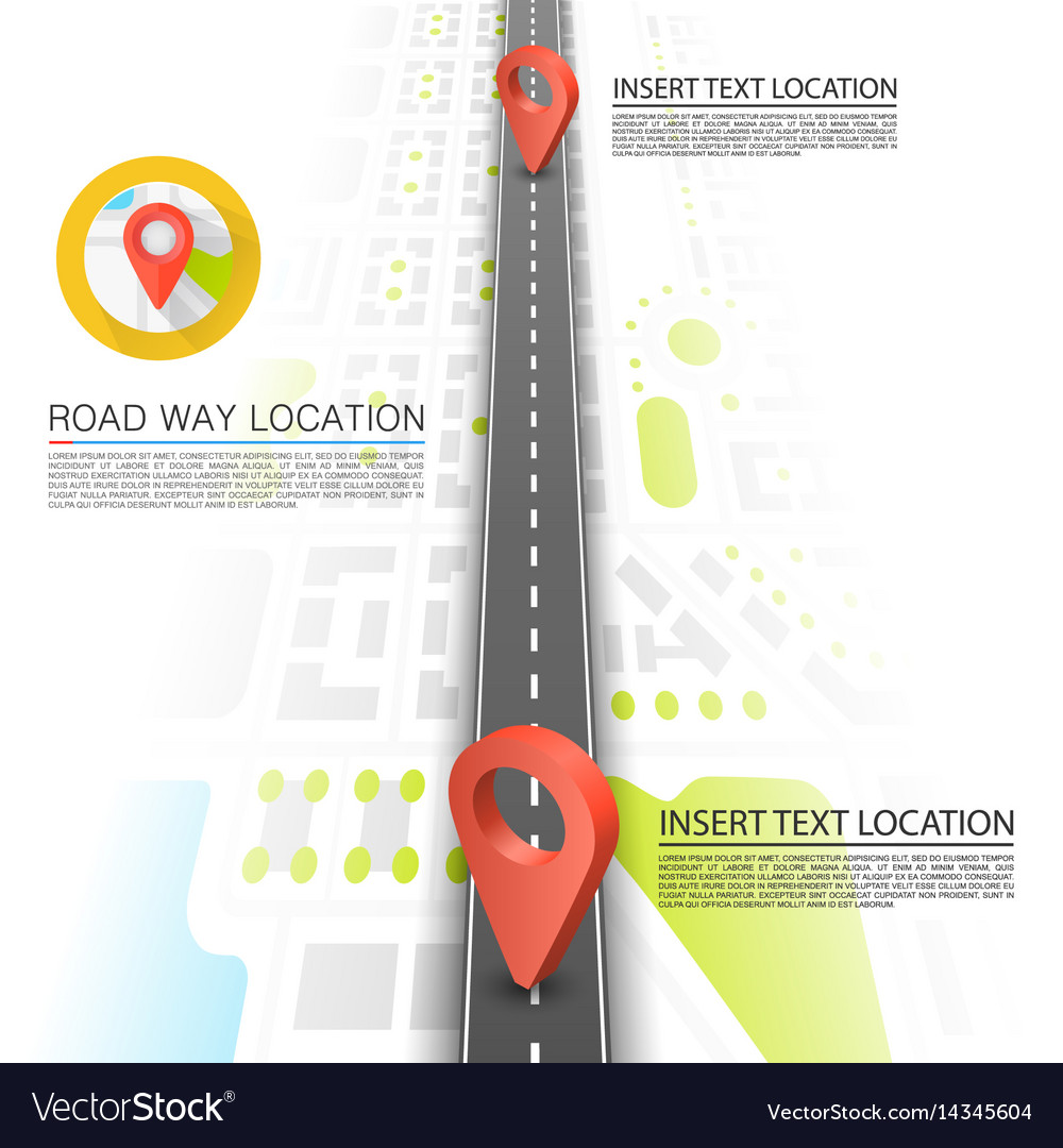 Paved path on the road point location