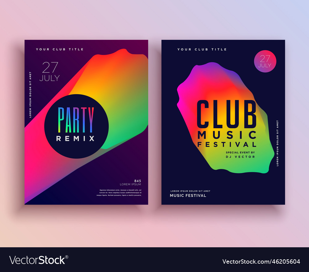 Vibrant Musik Party Flyer Vorlage Design