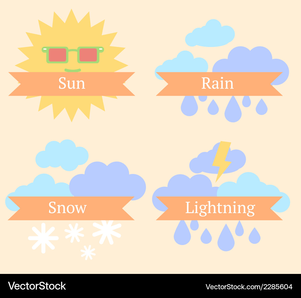 Weather Royalty Free Vector Image - VectorStock