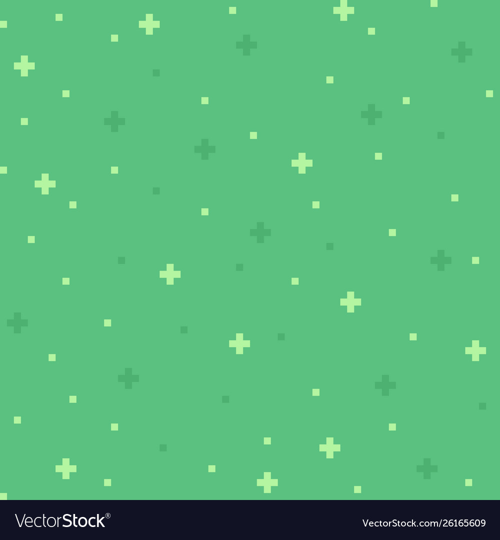 8-bit Green Pixel Background