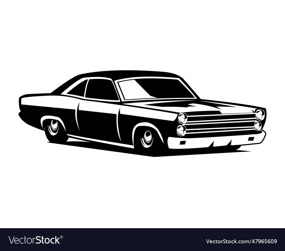 A ford torino cobra car Royalty Free Vector Image