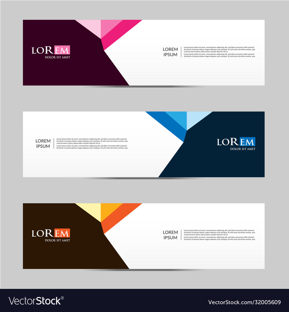 Abstract design banner web template vector image Abstract design banner web template