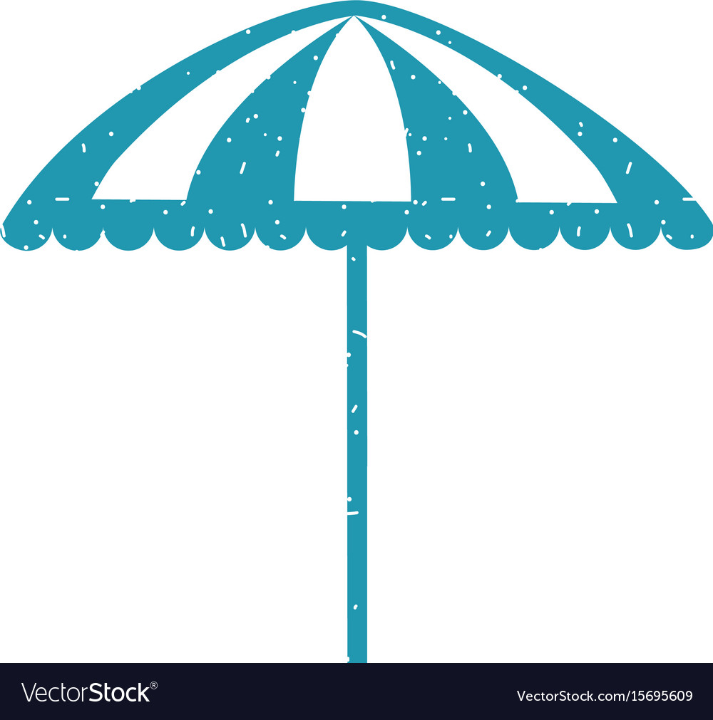 Beach umbrella isolated icon