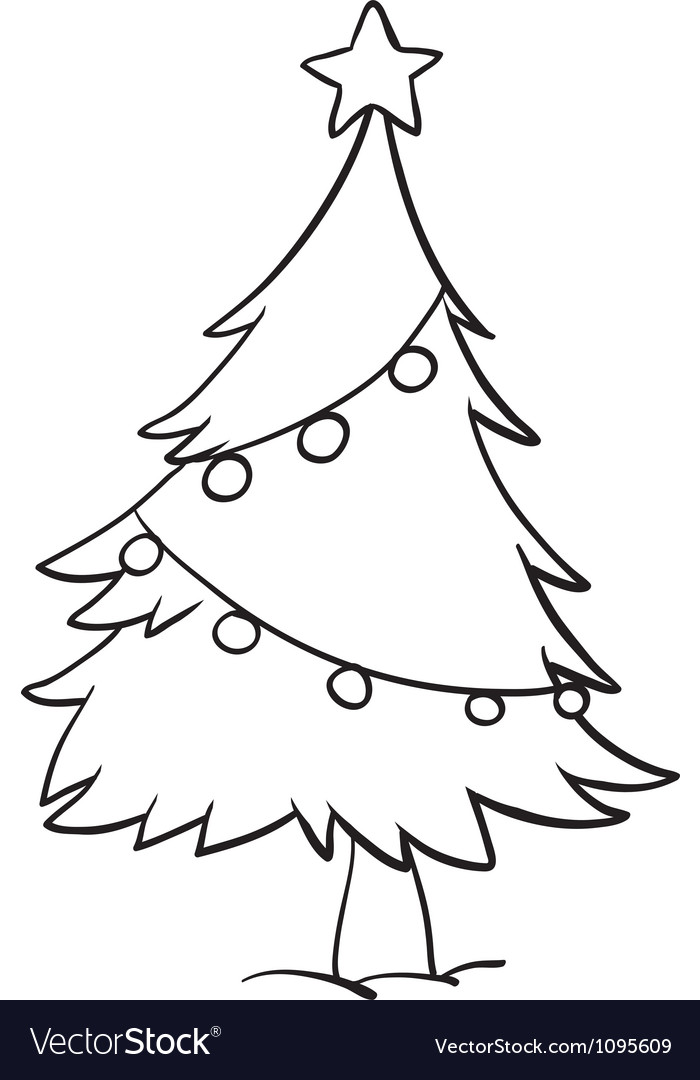 christmas-tree-outline-royalty-free-vector-image