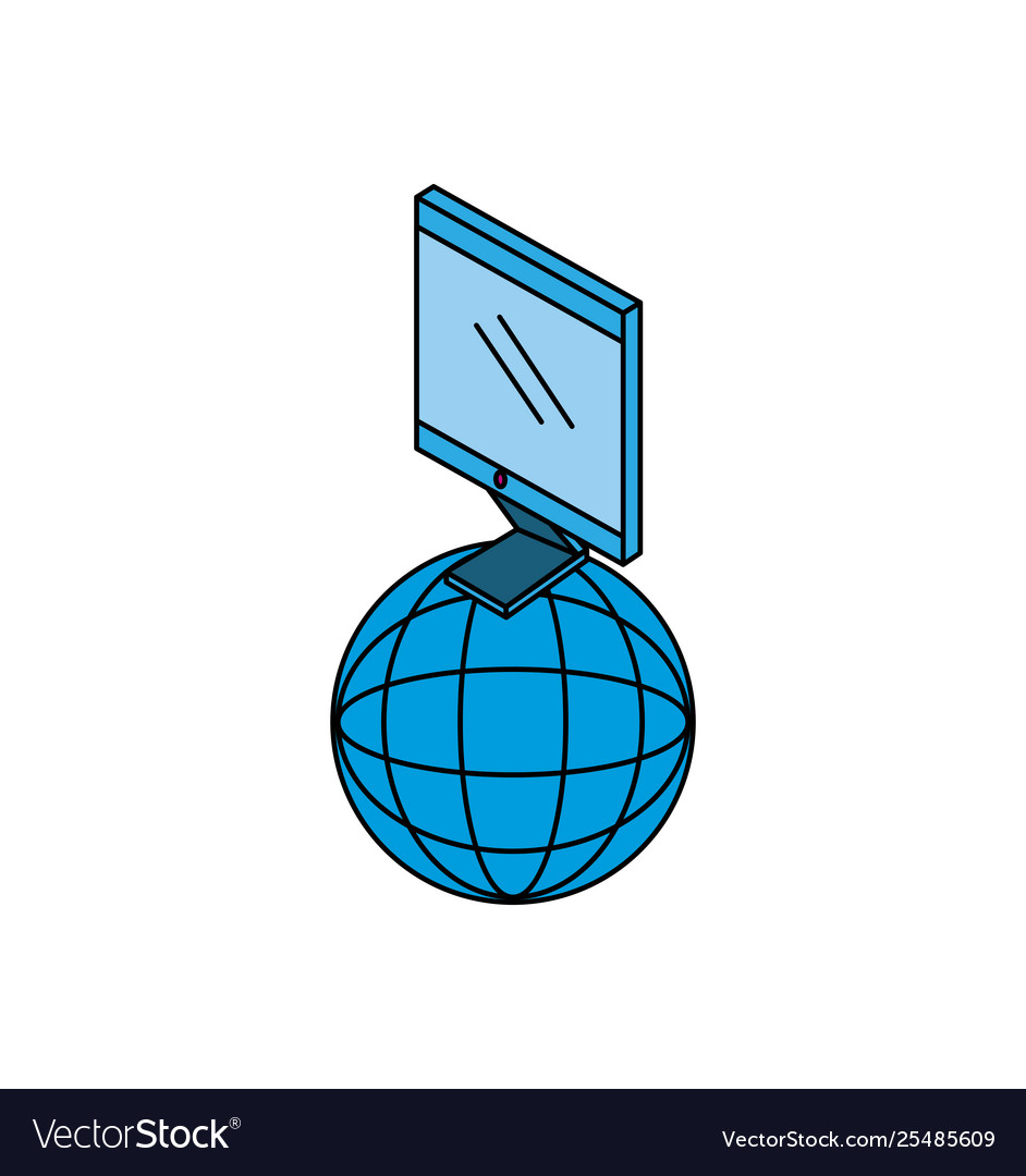 Desktop computer with sphere browser