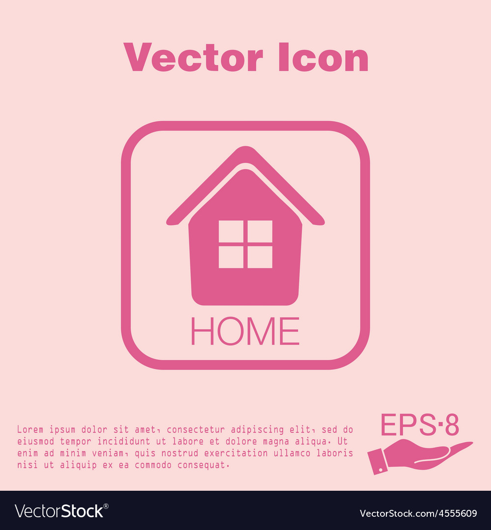 House icon home sign Royalty Free Vector Image