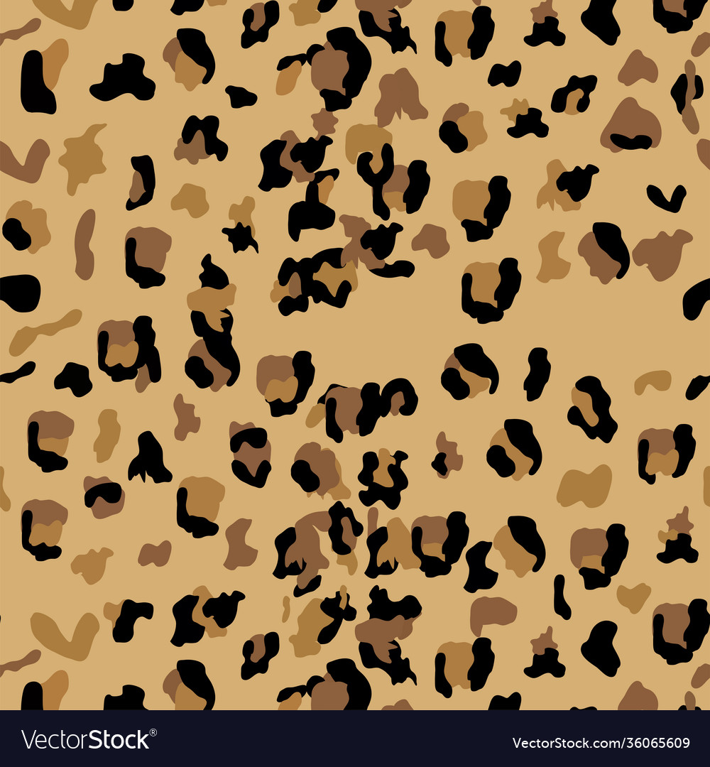 Leopard seamless pattern design background vector image Leopard seamless pattern design background