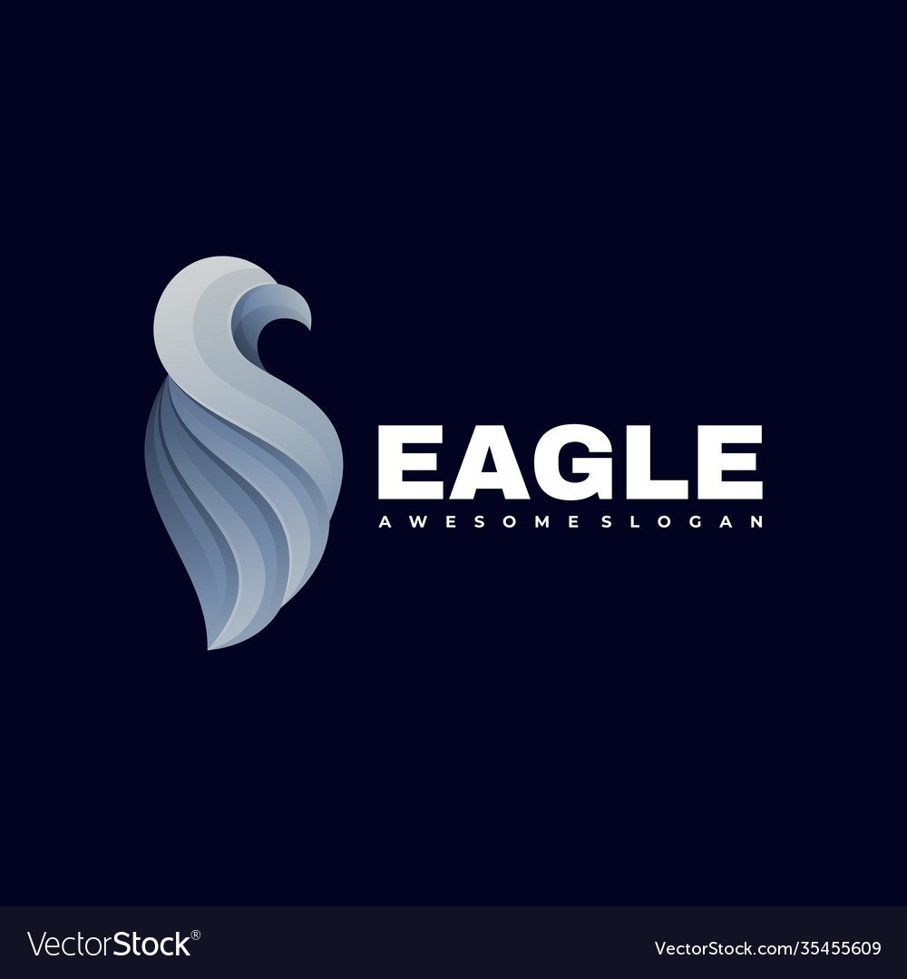 Logo eagle gradient colorful style