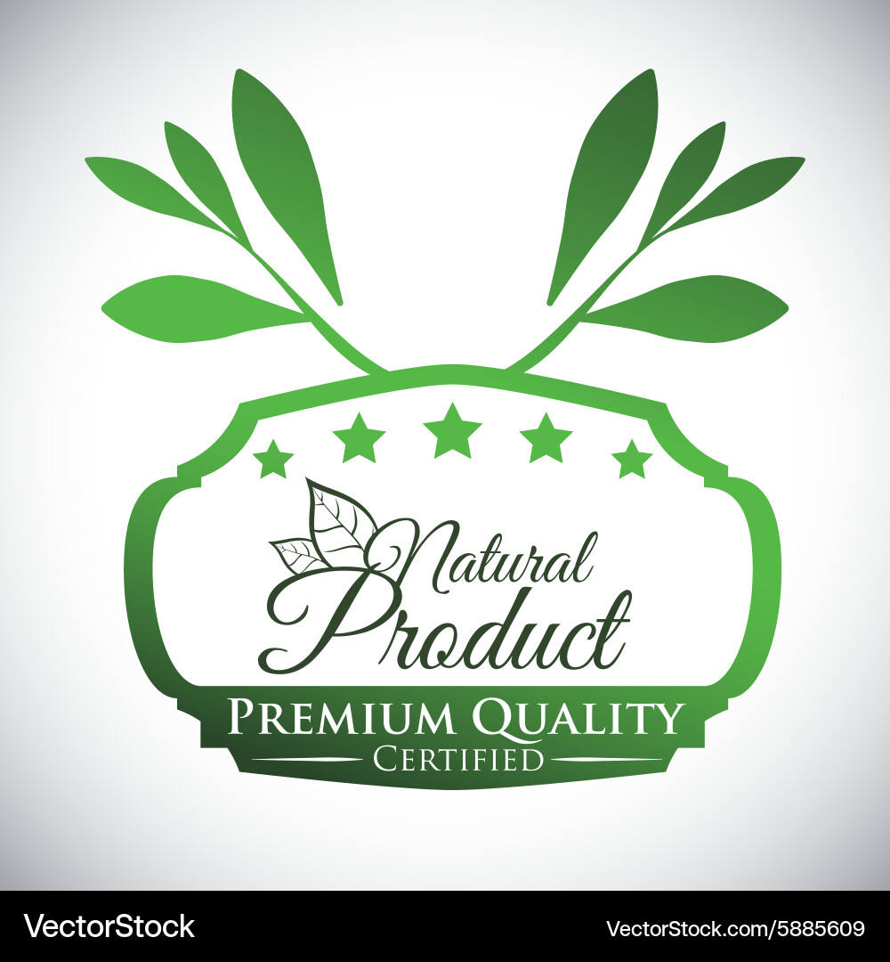 Natural product design Royalty Free Vector Image