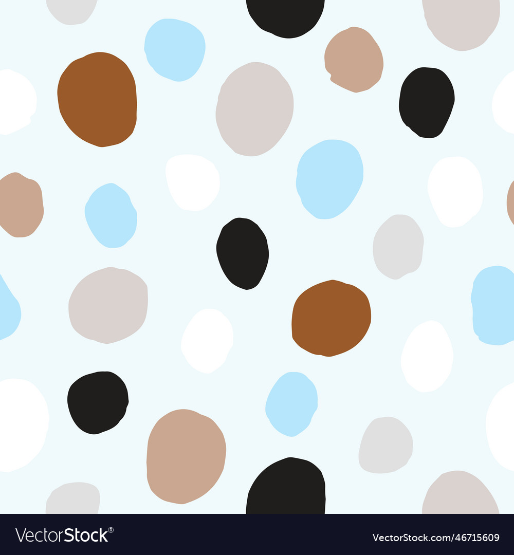 Seamless polka dots pattern abstract background vector image Seamless polka dots pattern abstract background
