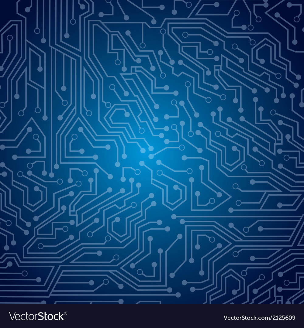 Sky circuit over blue background Royalty Free Vector Image