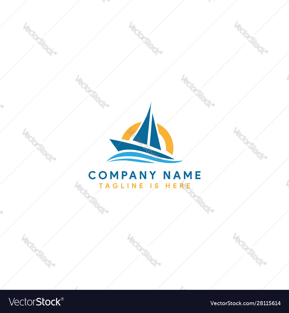 yacht boat logo