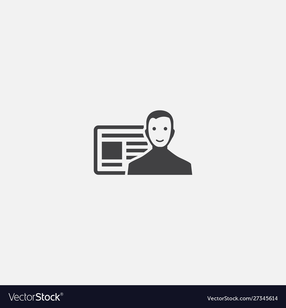 Content creator base icon simple sign Royalty Free Vector