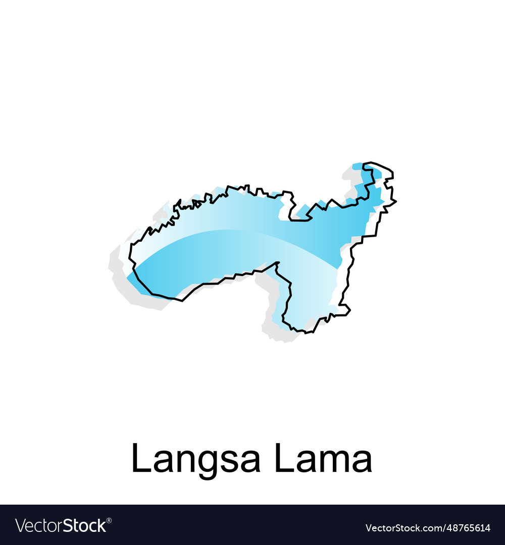 Langsa lama map city of province aceh