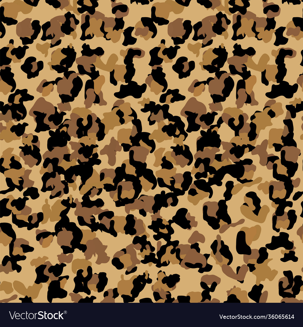 Leopard seamless pattern design background vector image Leopard seamless pattern design background