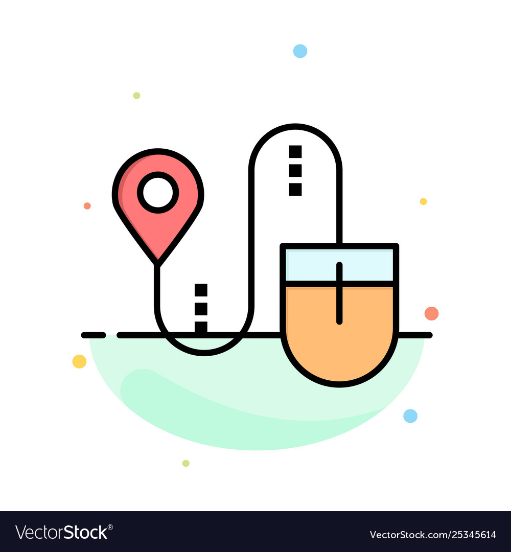 Mouse location search computer abstract flat vector image Mouse location search computer abstract flat