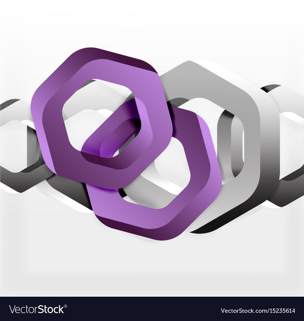 Overlapping hexagons design background