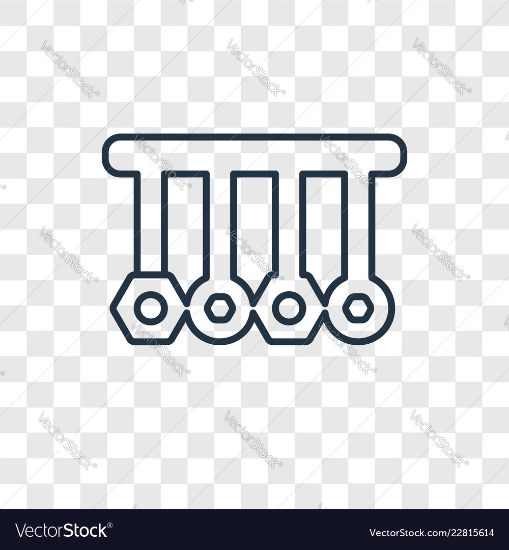 Physics concept linear icon isolated Vector Image Physics concept linear icon isolated