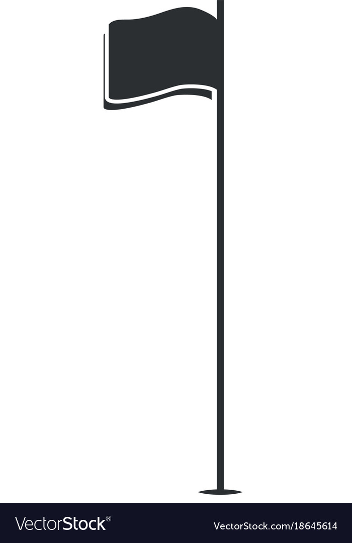 Pointer flag isolated icon