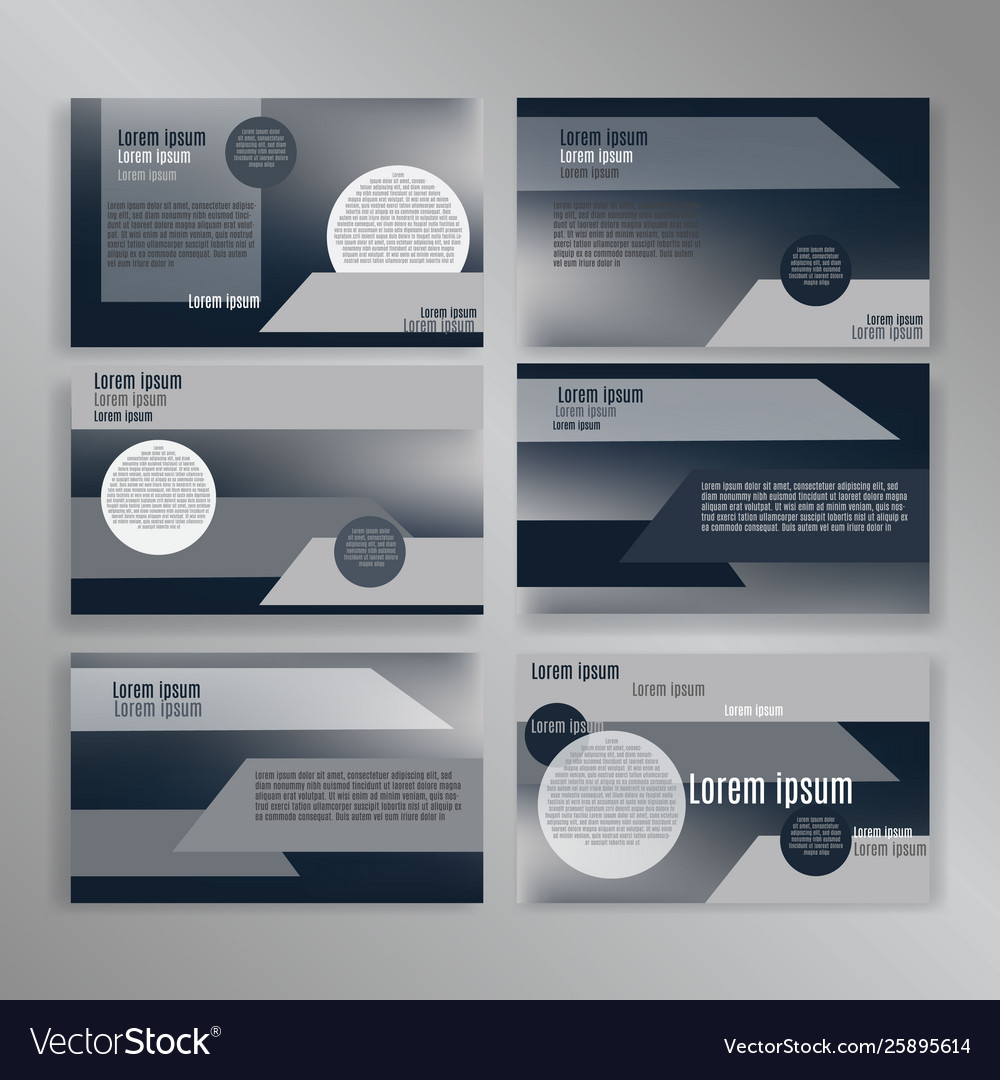 Powerpoint slides presentation templates set can vector image Powerpoint slides presentation templates set can