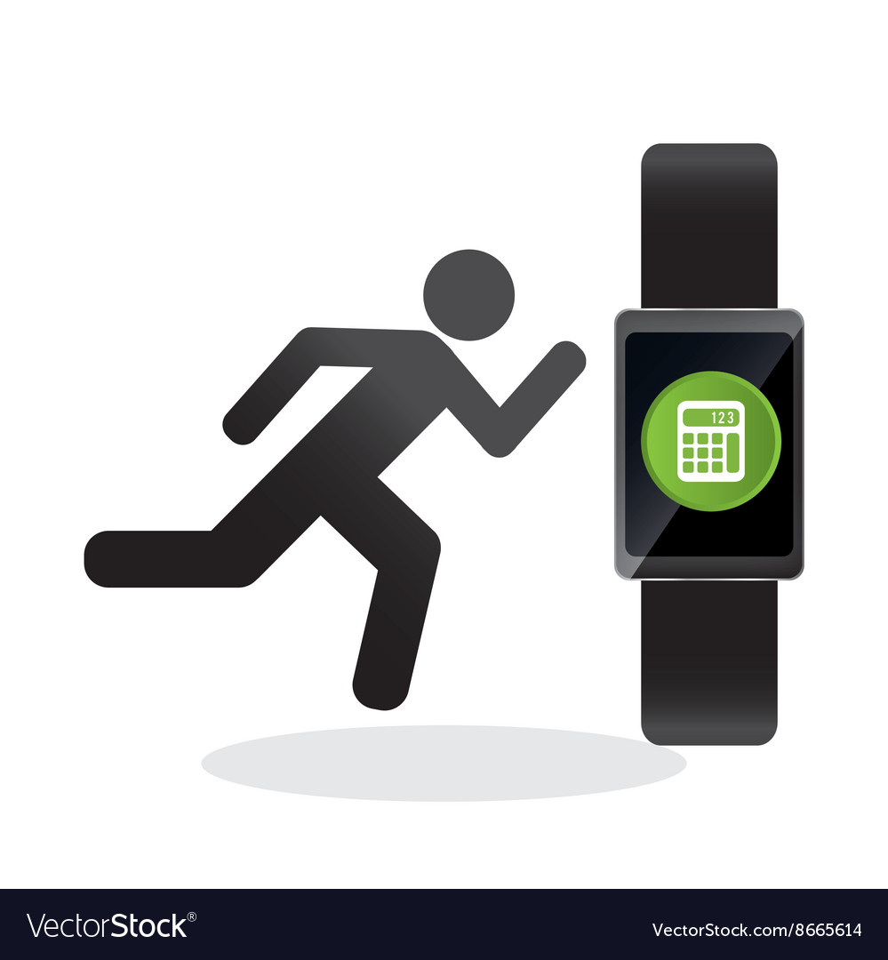 Wearable technology design social media icon Vector Image