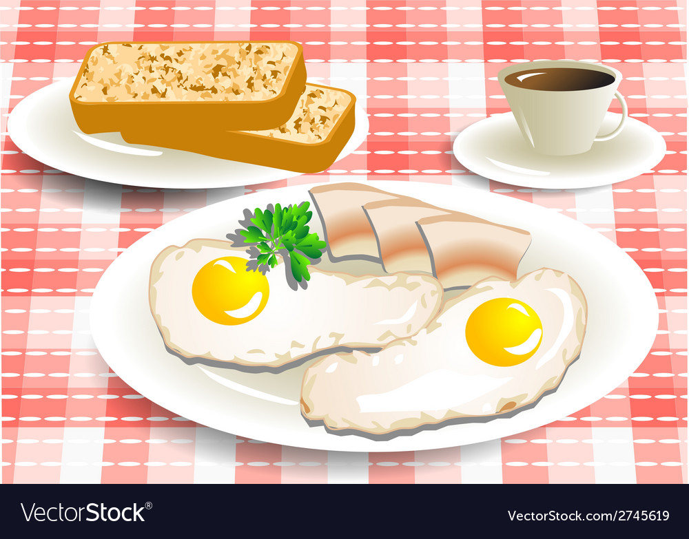 Breakfast Royalty Free Vector Image - VectorStock