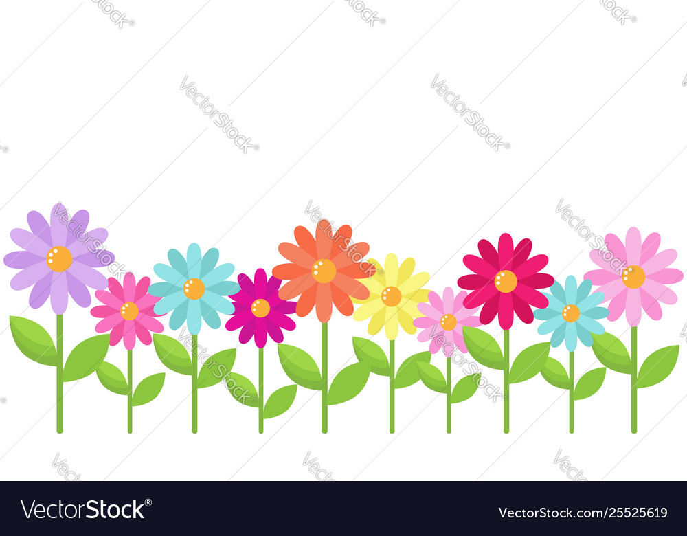 daisy flower border clip art free