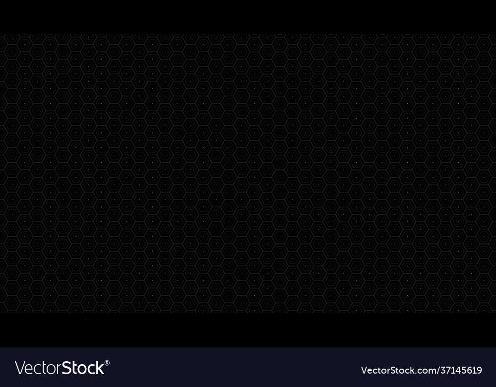 Dark hexagon background pattern vector image Dark hexagon background pattern