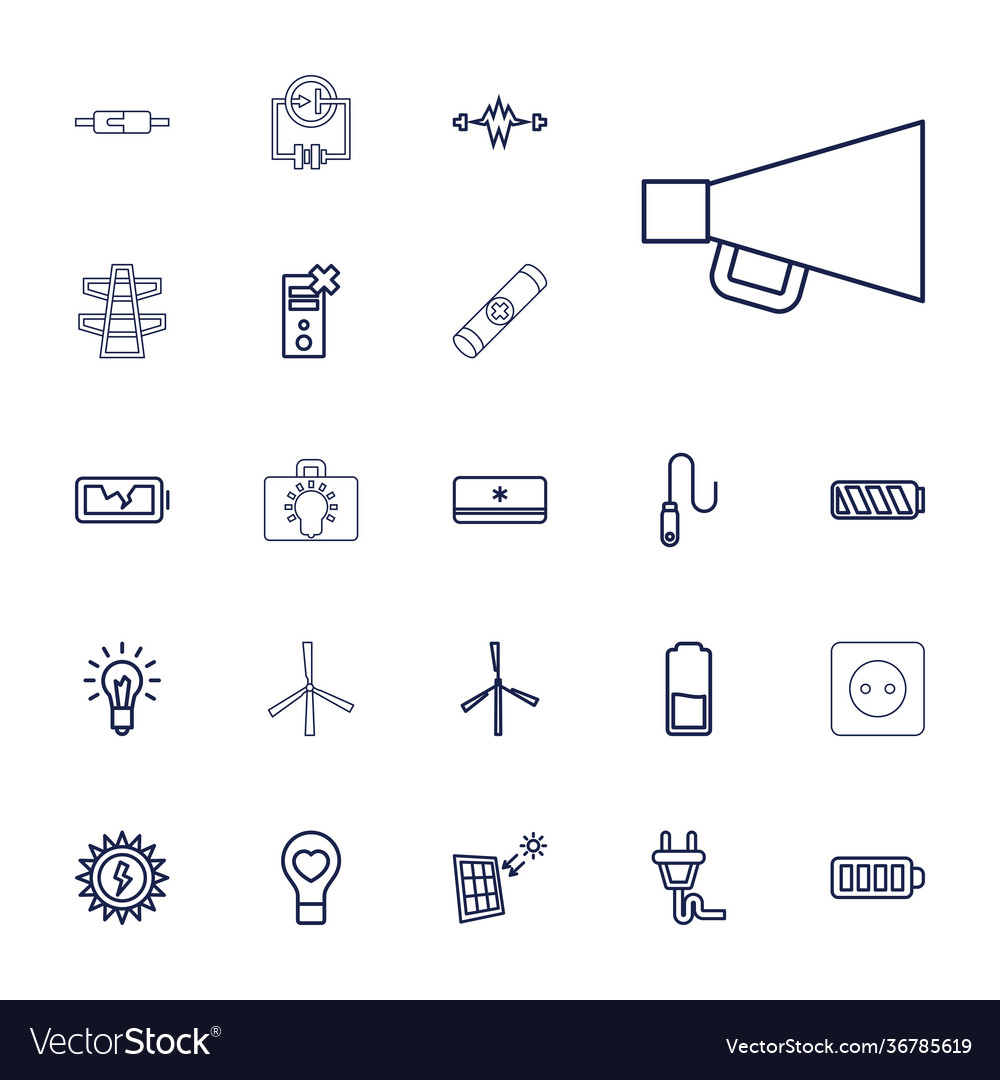 Electricity icons