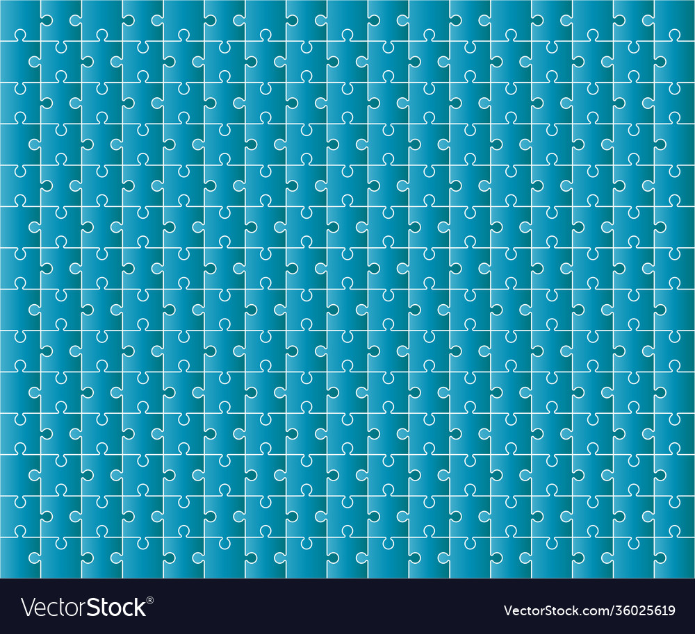 Jigsaw puzzle grid template color