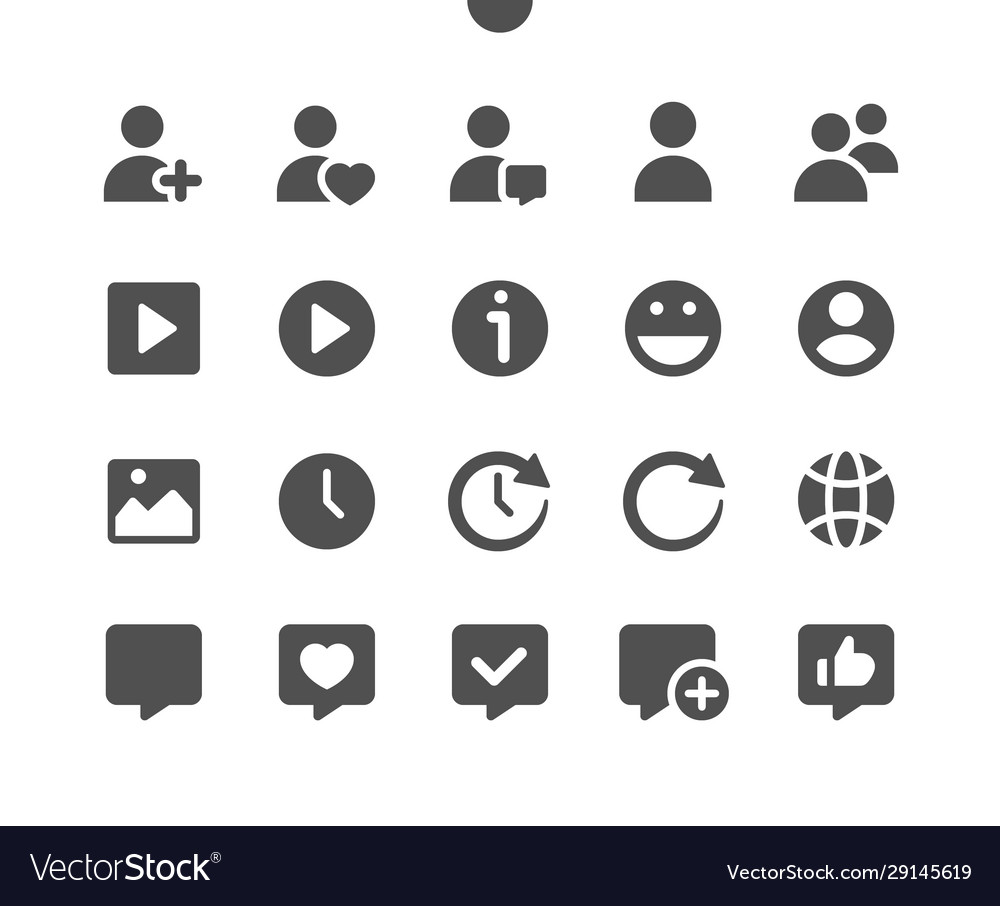 Soziale Icons ui pixel perfekt gut gemacht