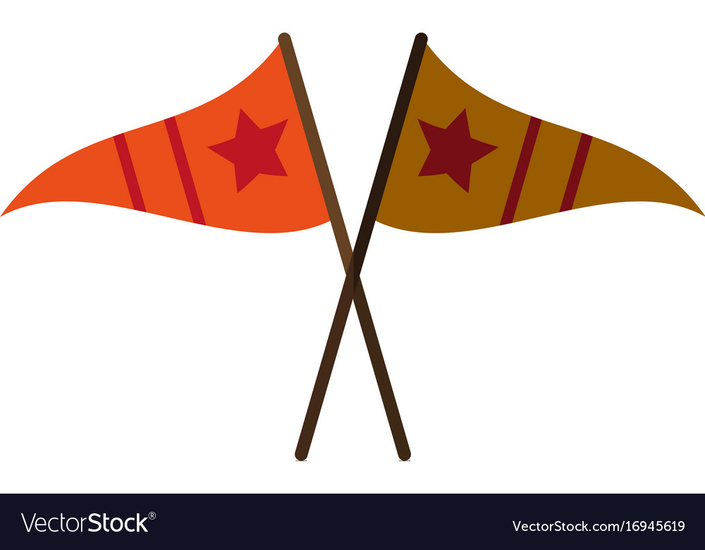 Sports celebratory flags icon image