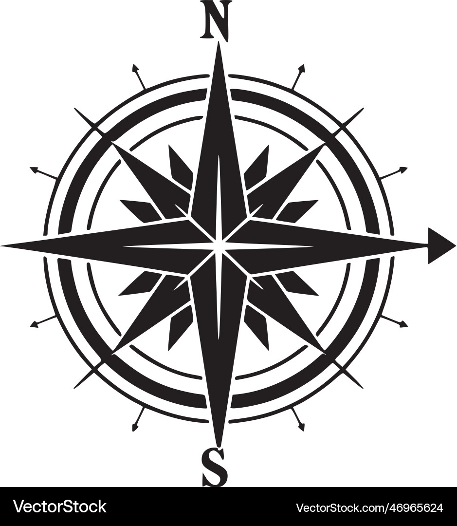 Compass 2 Royalty Free Vector Image - VectorStock