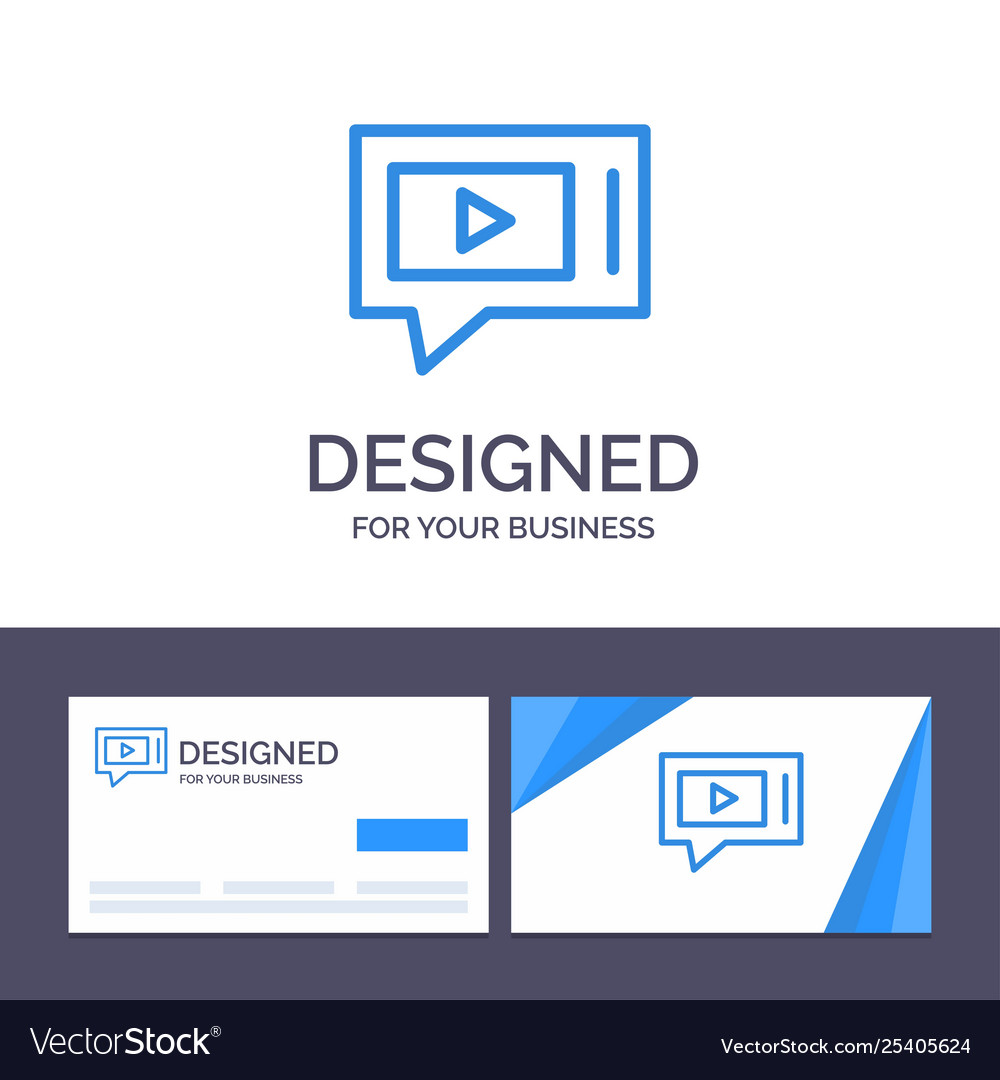 Creative business card and logo template chat