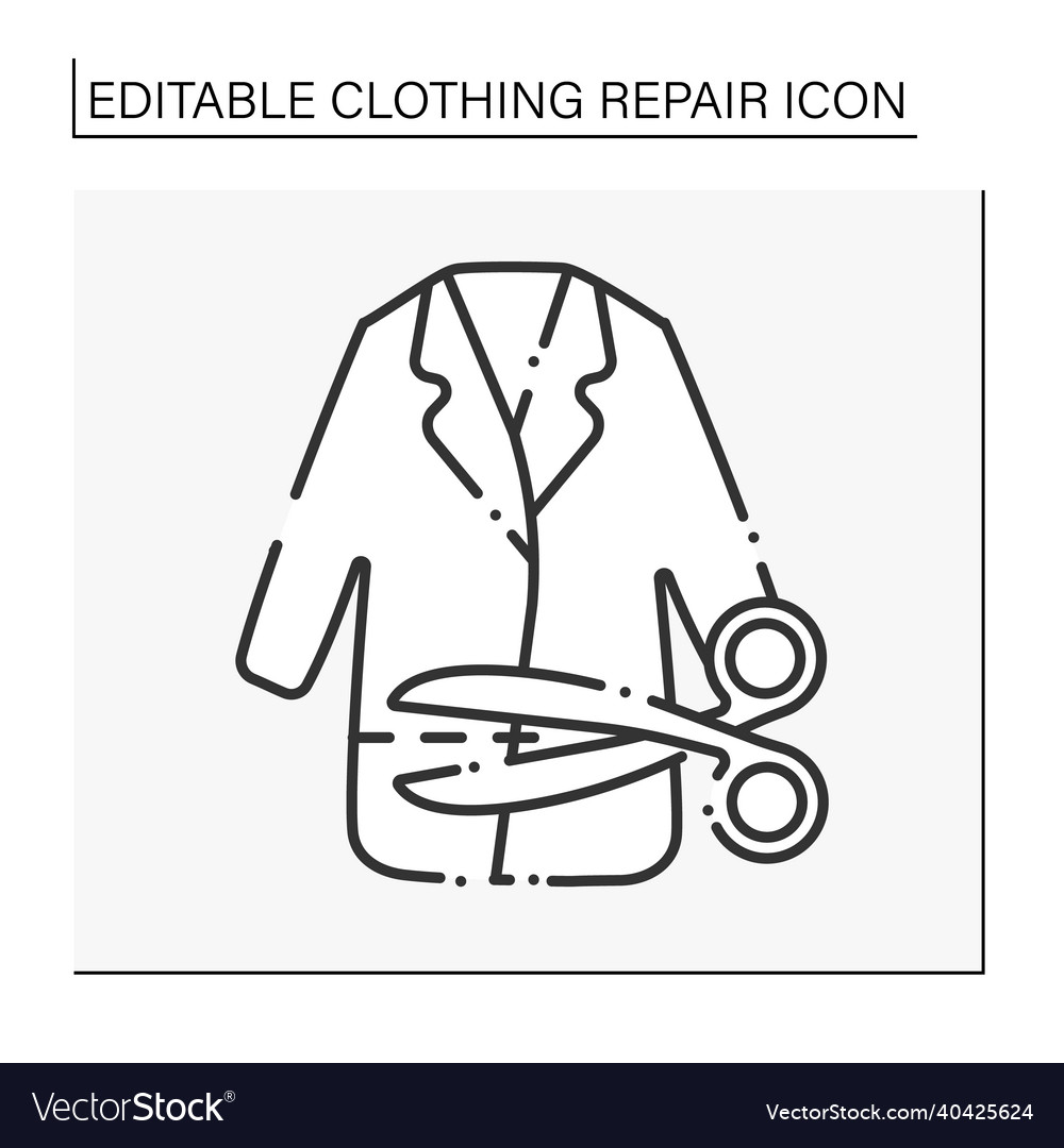 Fixing line icon vector image Fixing line icon