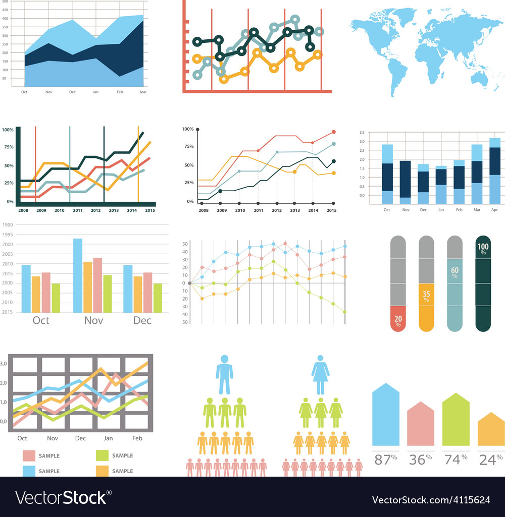 Map infographic Royalty Free Vector Image - VectorStock