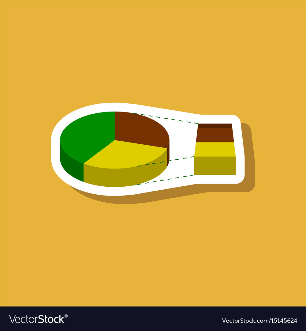 Papier Aufkleber auf stilvollem Hintergrund Pier Diagramm