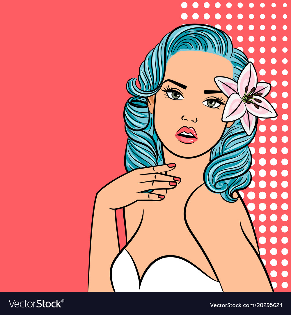 Pop Art Sexy Girl Royalty Free Vector Image Vectorstock