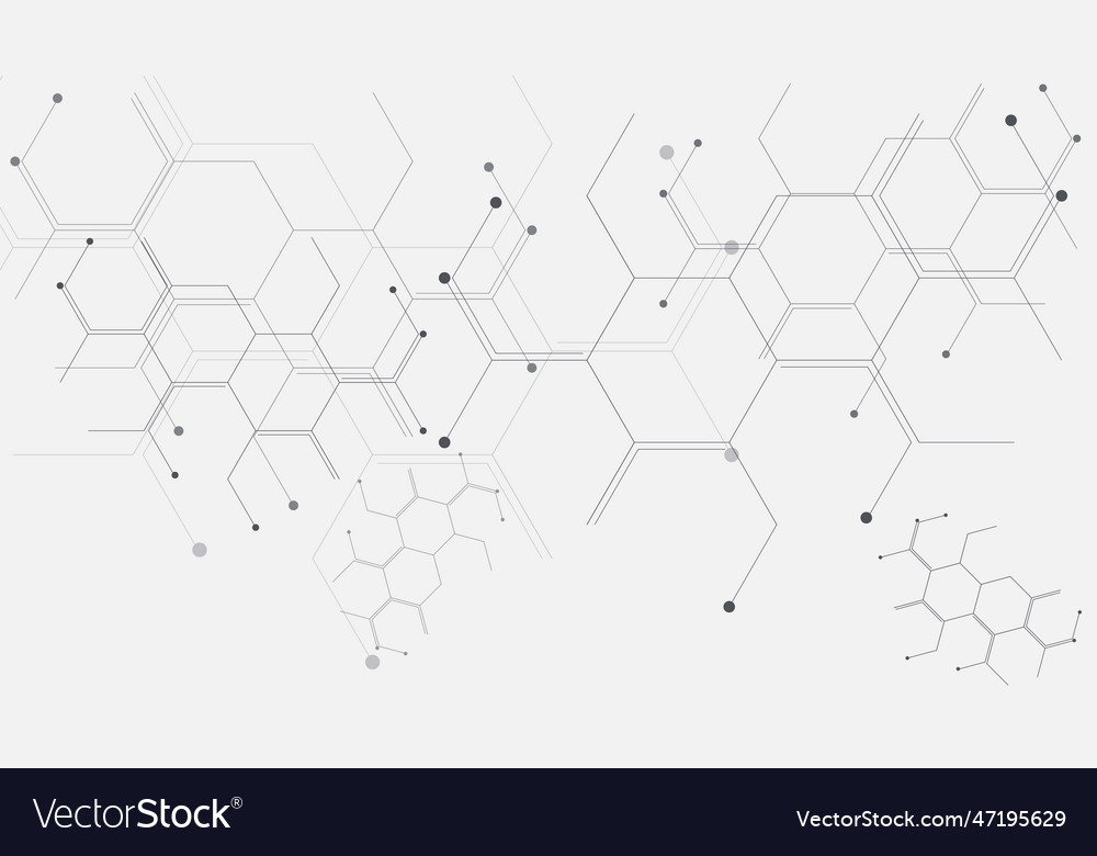 Abstract hexagonal background design vector image Abstract hexagonal background design