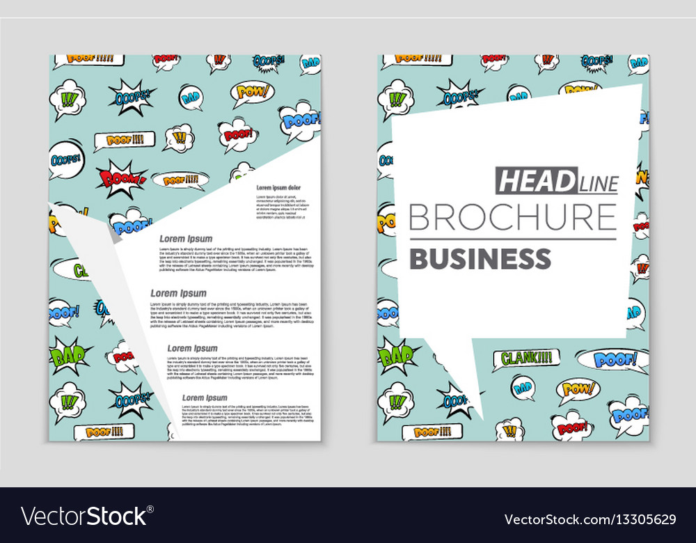 Abstract layout background set for art