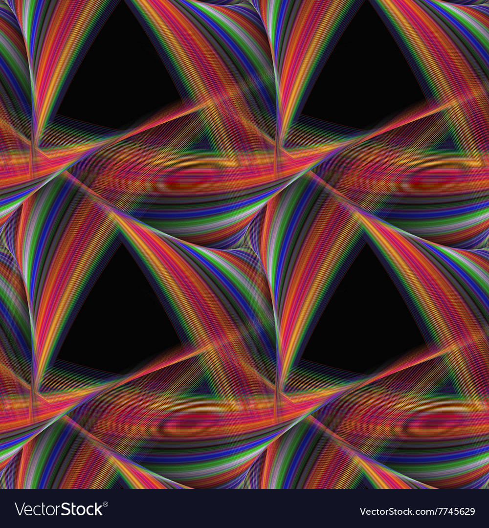 Abstract seamless triangular fantasy pattern