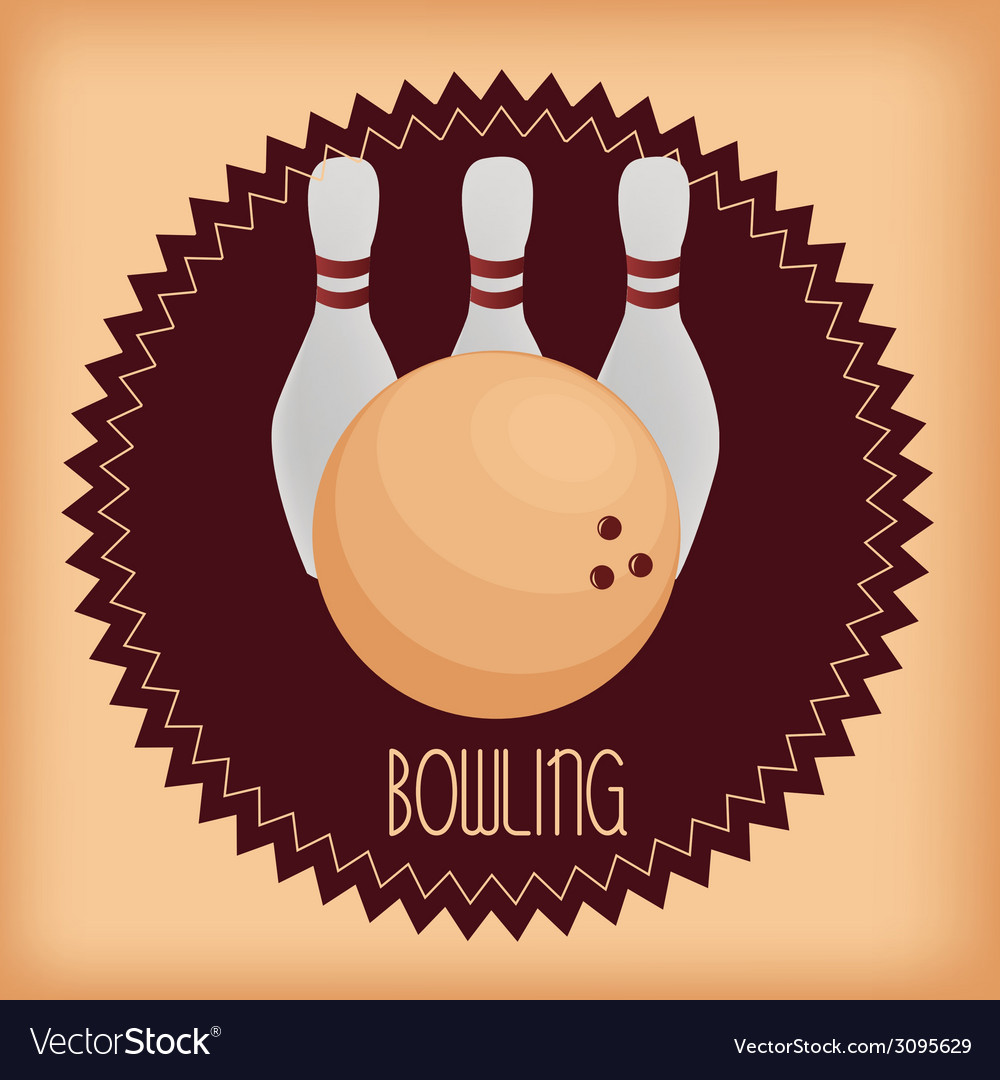 Bowling Royalty Free Vector Image - VectorStock
