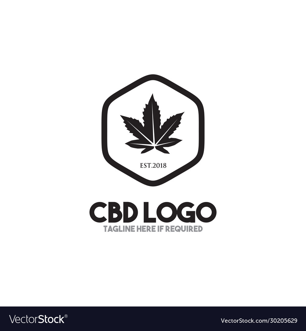 Cannabis Blatt Symbol Logo Design Vorlage