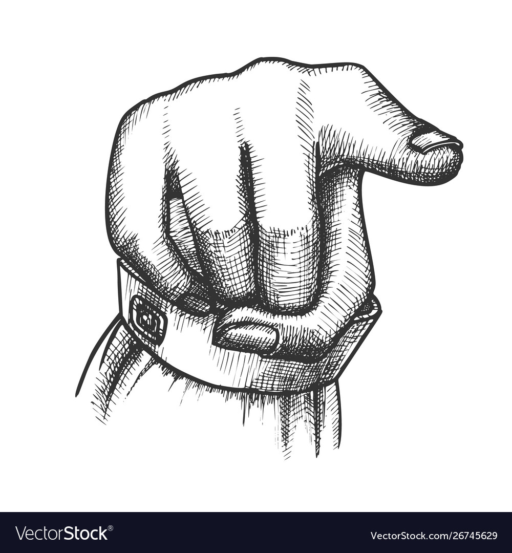 Female hand index finger pointing gesture Vector Image