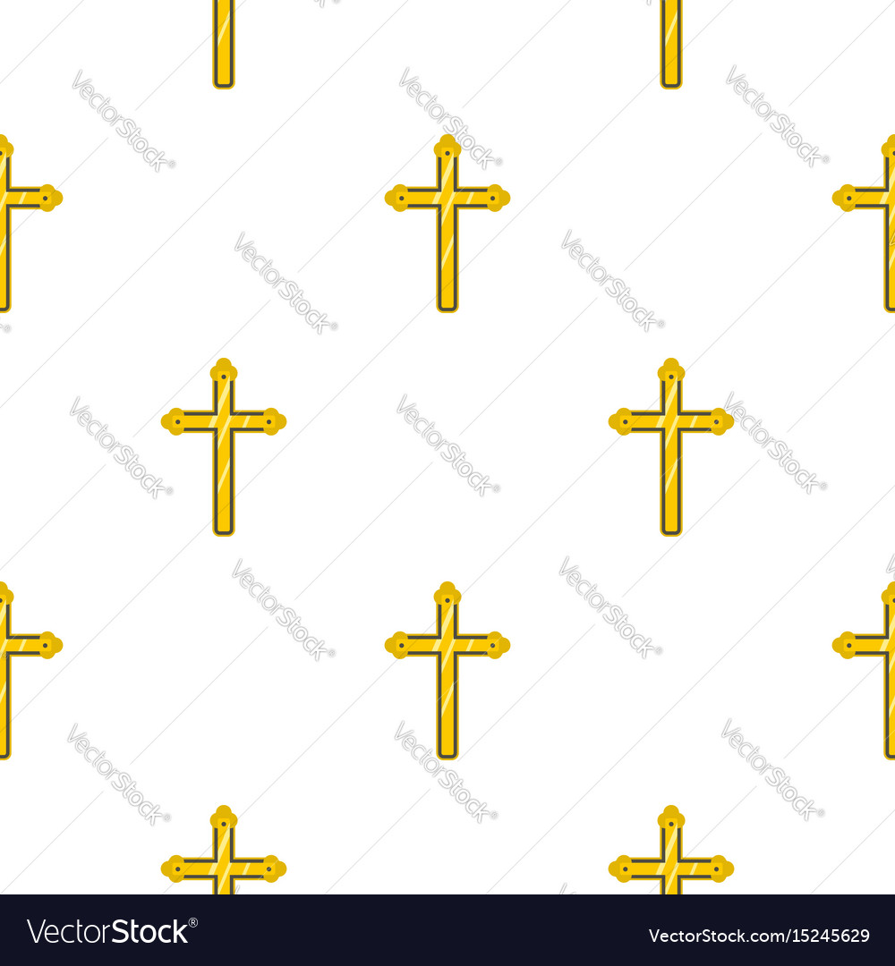 Holy cross pattern seamless Royalty Free Vector Image