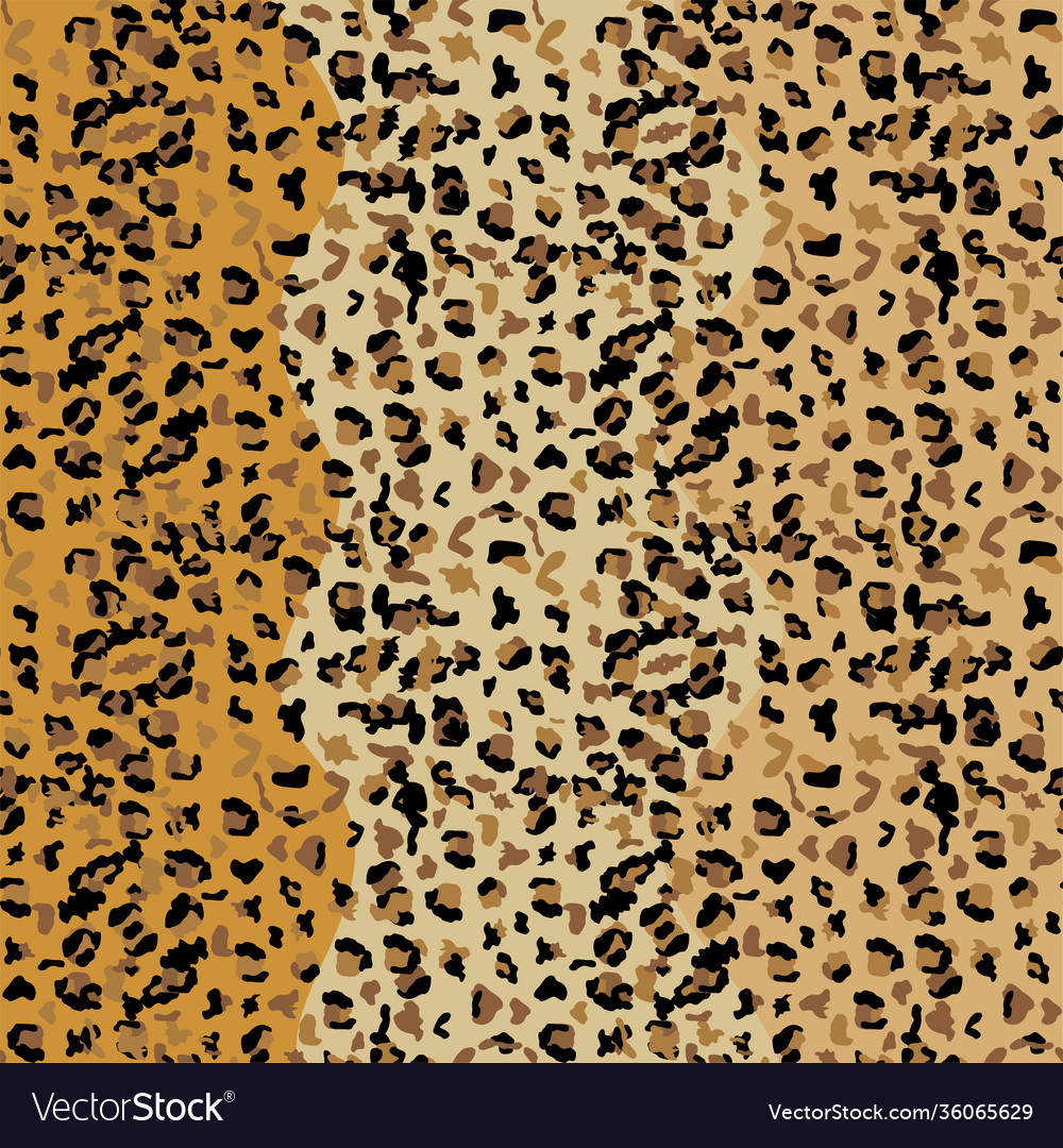 Leopard seamless pattern design background vector image Leopard seamless pattern design background
