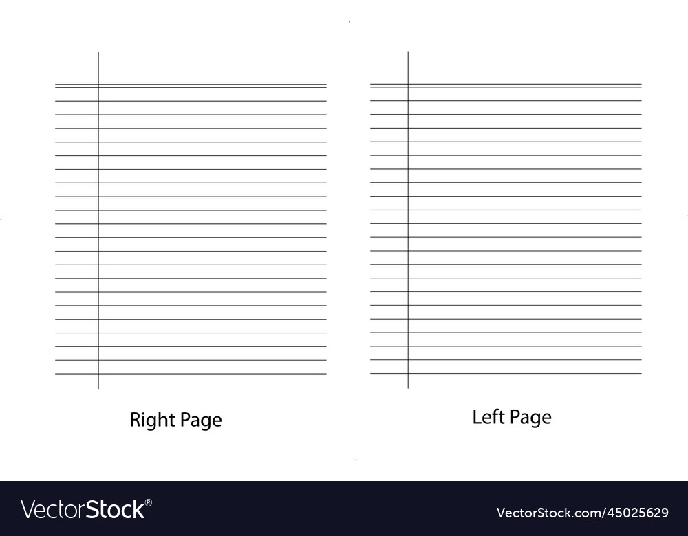 Line notebook pages paper grid background vector image Line notebook pages paper grid background